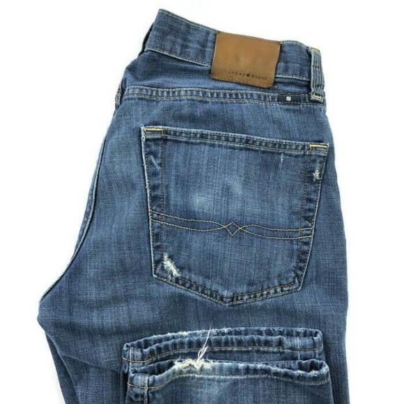 Lucky Brand Denim - Lucky Brand 221 Original Straight Blue Distressed